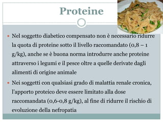 Normadose Alimentazione e diabete 2a parte | PPTX