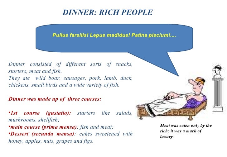 Roman Banquet Food Menu Roman Banquet Food Menu