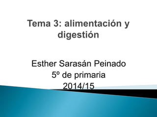 Esther Sarasán Peinado
5º de primaria
2014/15

 
