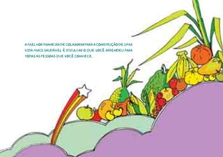 A melhor maneira de colaborar para a construção de uma
vida mais saudável é divulgar o que você aprendeu para
todas as pessoas que você conhece.
 