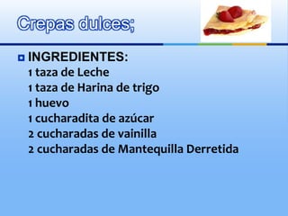 Postres saludables