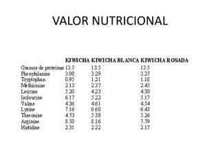 VALOR NUTRICIONAL
 