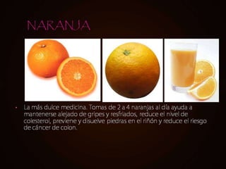 Alimentos naturales y salud.