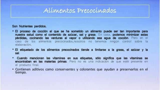 alimentos precocinados alimentos precocinados e industriales alimentos precocinados alimentos precocinados e industriales