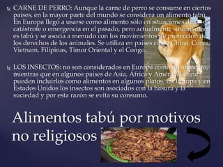 Alimentos tabú | PPTX