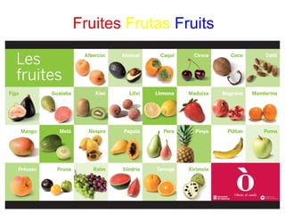 Fruites Frutas Fruits
 
