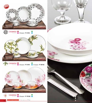 Backstamp   28 peças - P 12146




     Backstamp   28 peças - P 12148    42 peças - P 148142




     Backstamp   28 peças - P 176128


20
 