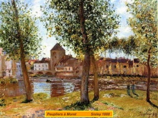 Peupliers à Moret  Sisley 1888 