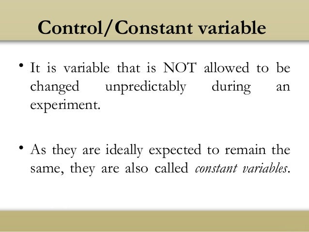 Types of Variables