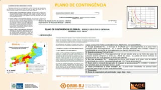 PLANO DE CONTINGÊNCIA
 