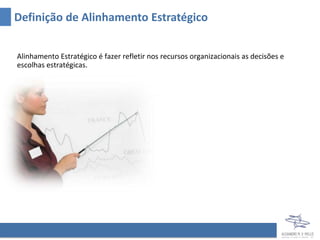 Definição de Alinhamento Estratégico


Alinhamento Estratégico é fazer refletir nos recursos organizacionais as decisões e
escolhas estratégicas.
 