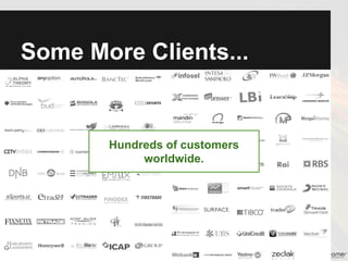 Way More Clients...
Hundreds of
customers worldwide.
 