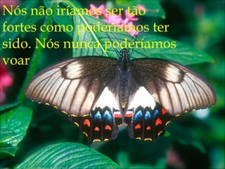 Nós não iríamos ser tão
fortes como poderíamos ter
sido. Nós nunca poderíamos
voar
 
