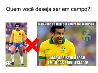 Quem você deseja ser em campo?!
 