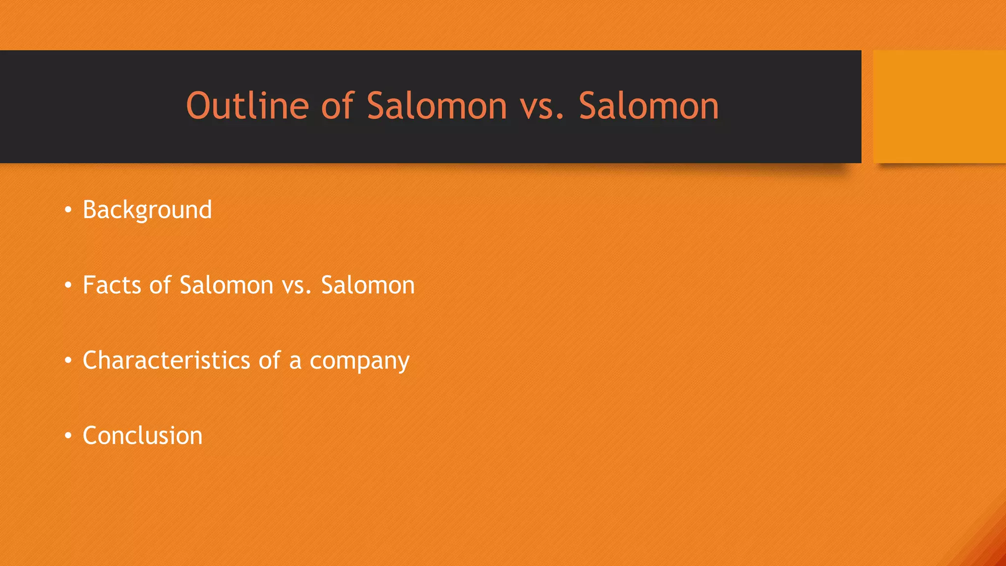Salmon vs. Salomon PPT