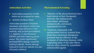 Phytochemical and Antioxidant Screening of major Herbs | PPTX