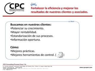 Presentación CPC. (ERP - Aliquo)