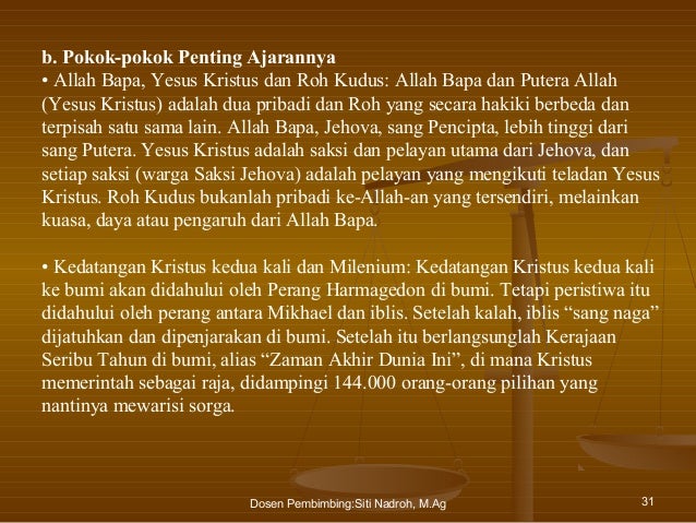 Ajaran Pokok Agama Kristen Protestan – Belajar.Lif.co.id