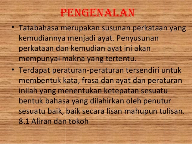 Aliran dan tokoh dalam tatabahasa melayu