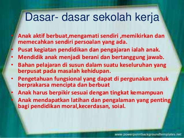 Aliran pendidikan dan implikasi terhadap dunia