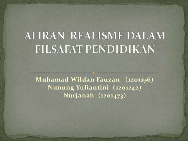 Aliran Realisme Dalam Filsafat Pendidikan