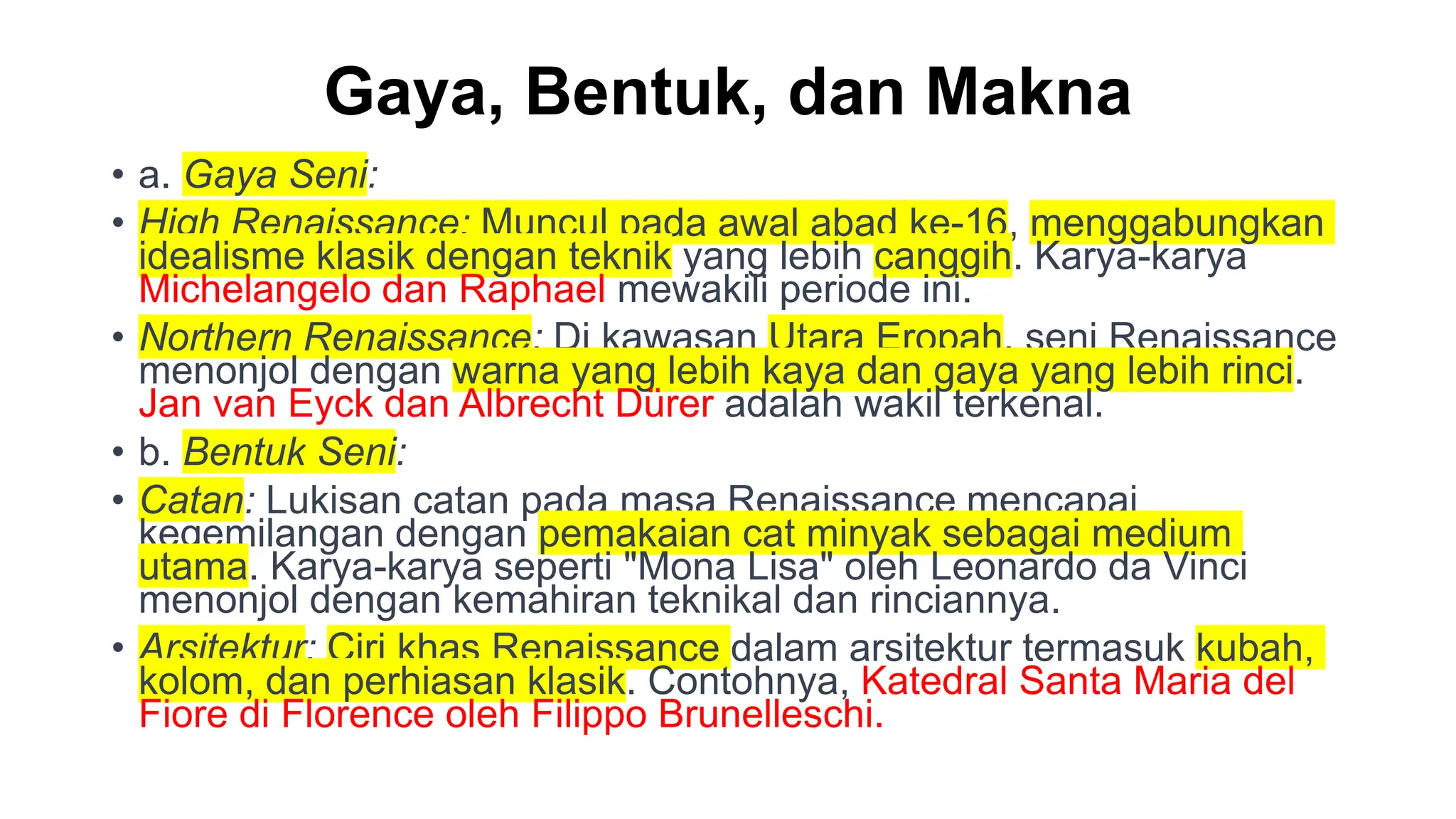 SEJARAH SENI BARAT ALIRAN RENAISSANCE DAN TOKOHTOKOHNYA PPT
