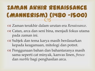 Aliran seni renaissance | PPTX
