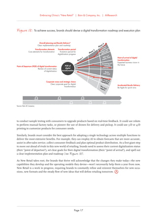 Embracing China’s “New Retail” | Bain & Company, Inc. | AliResearch
Page 17
to conduct sample testing with consumers to up...