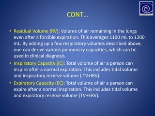 Normal Rv Volume Respiratory System (afreen khan) | PPTX
