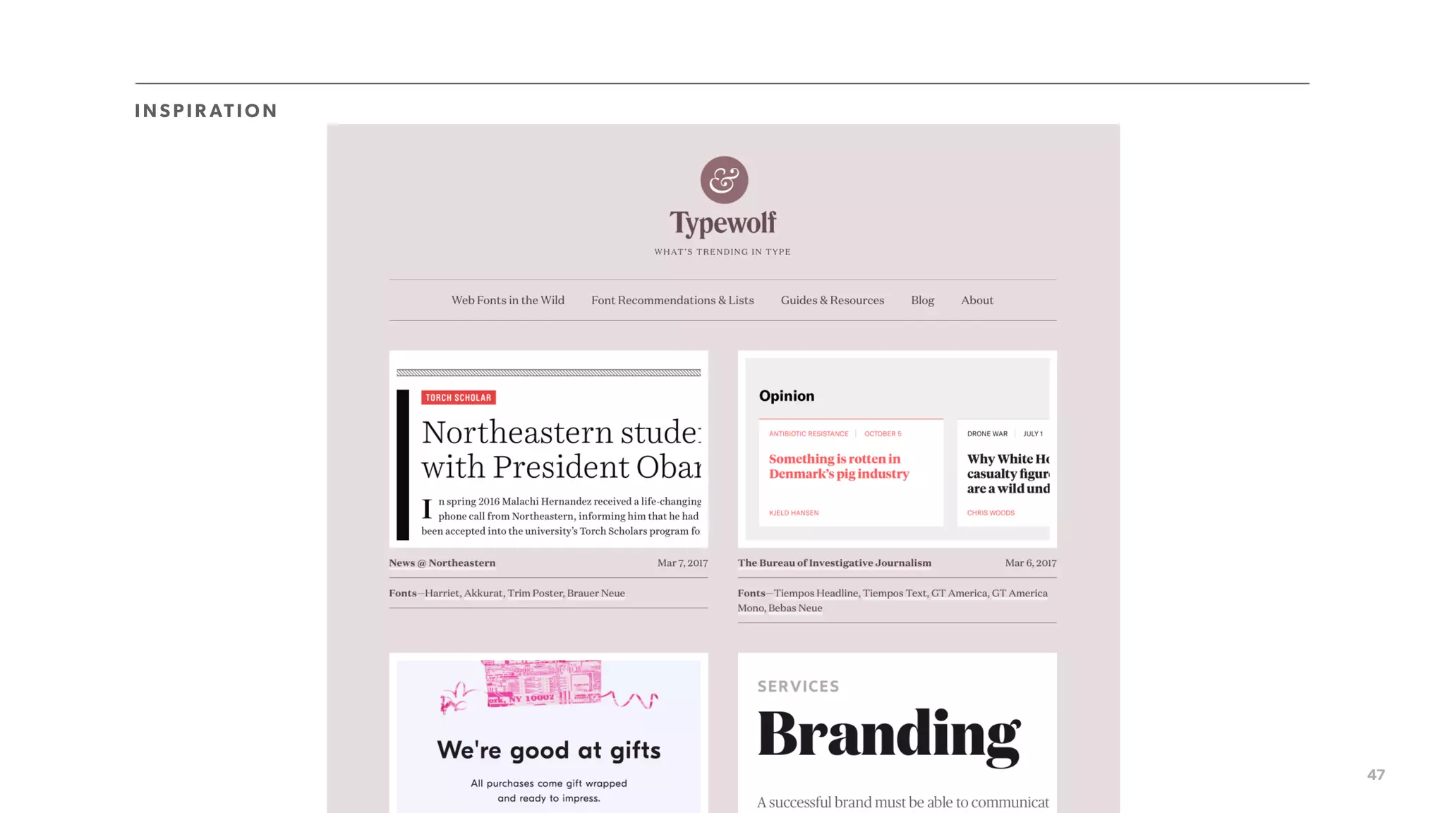 ALISON CHANDLER // WORDCAMP ATLANTA 2017 47
I NS PI R ATI O N
 