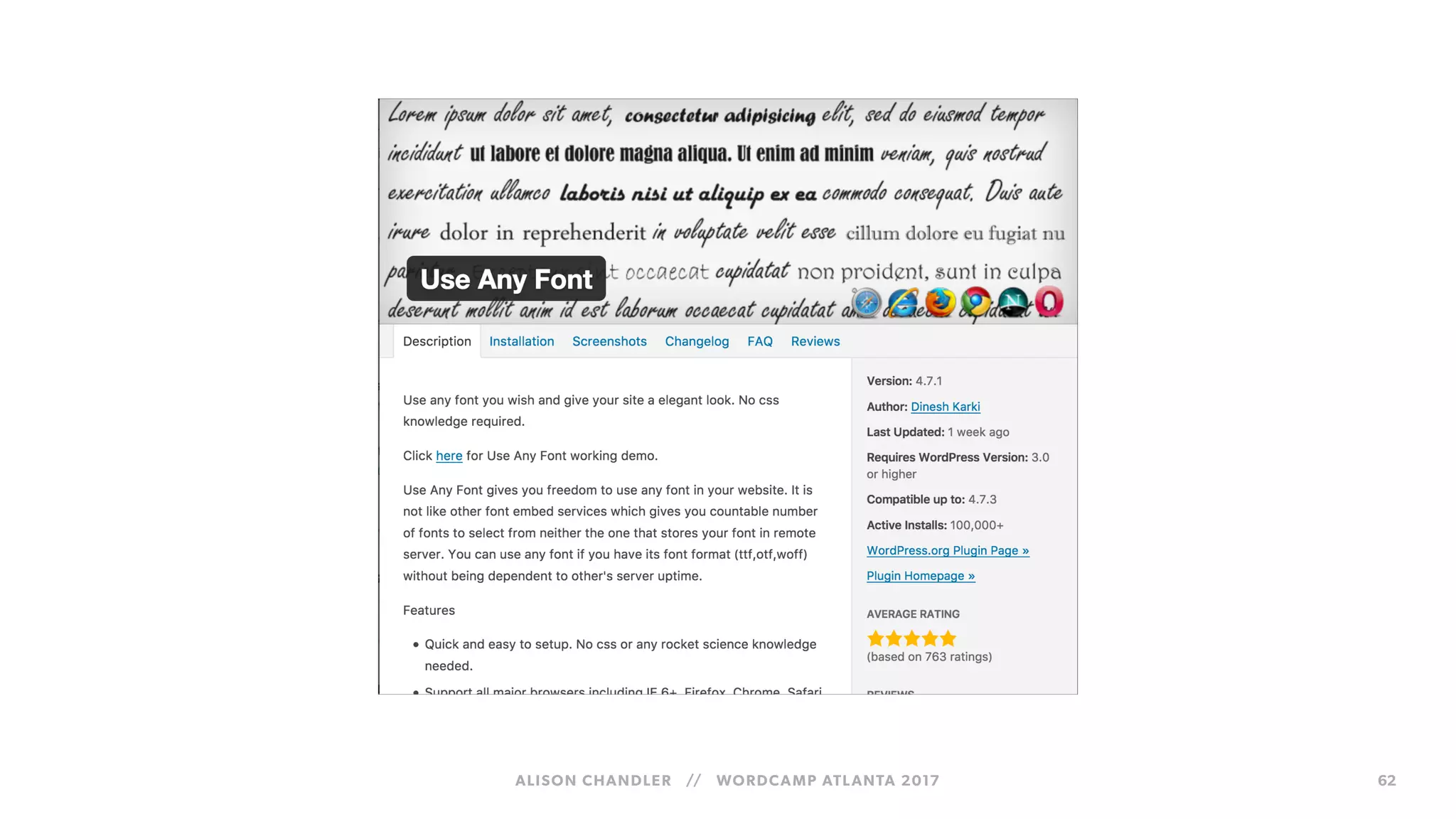 ALISON CHANDLER // WORDCAMP ATLANTA 2017 62
 