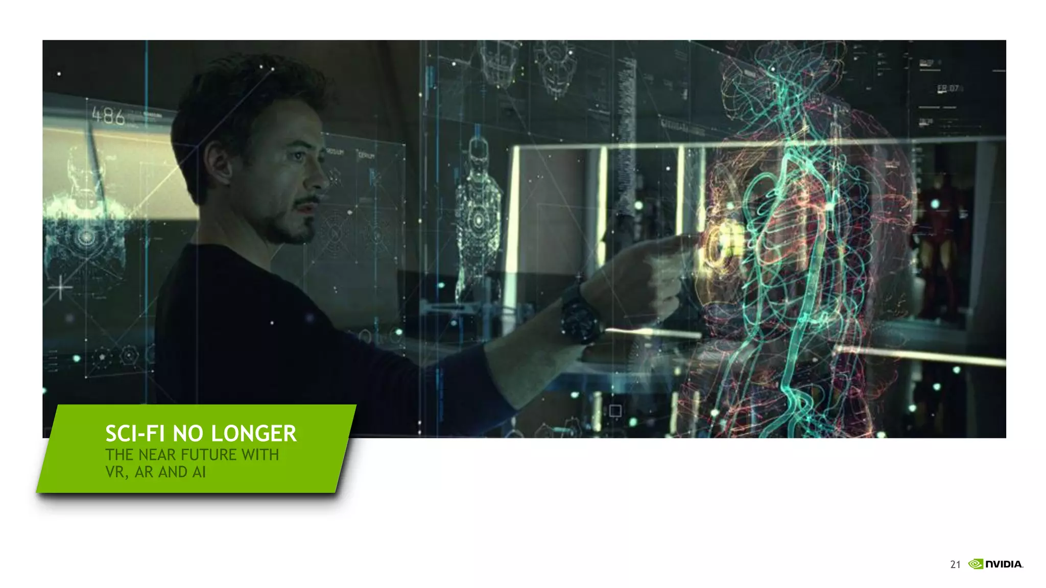 21
SCI-FI NO LONGER
THE NEAR FUTURE WITH
VR, AR AND AI
 