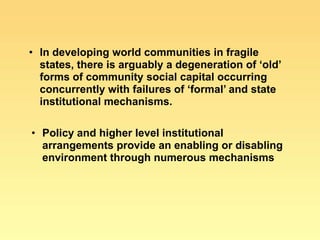 Food insecurity in southern Africa: integrating some of the evidence 