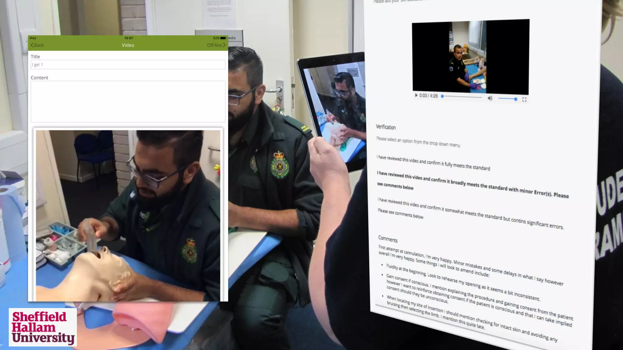 Student records their attempts via PebblePocket and upload
direct to their Asset store in PebblePad.
Record & Upload