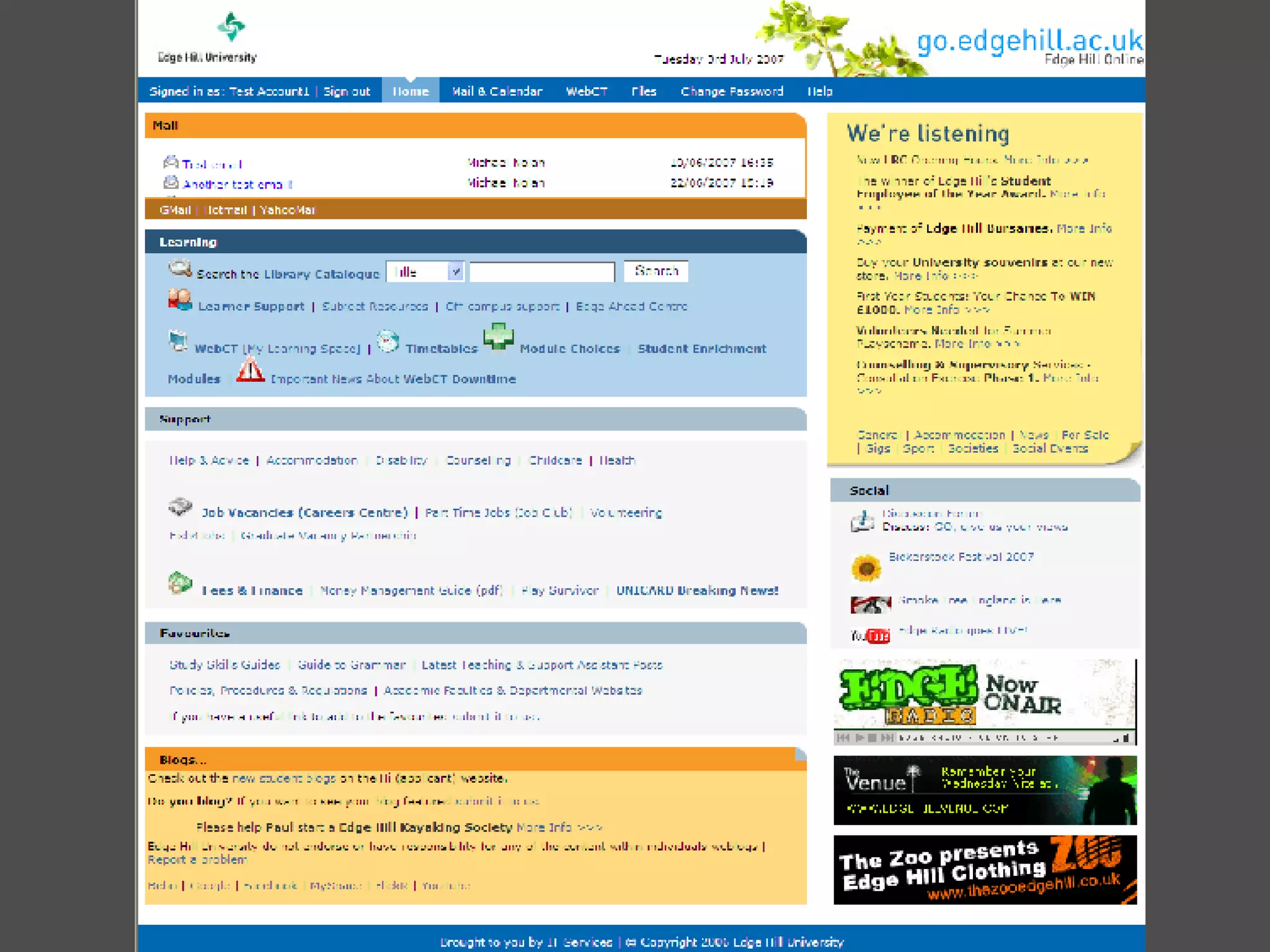 The changing web: trends 