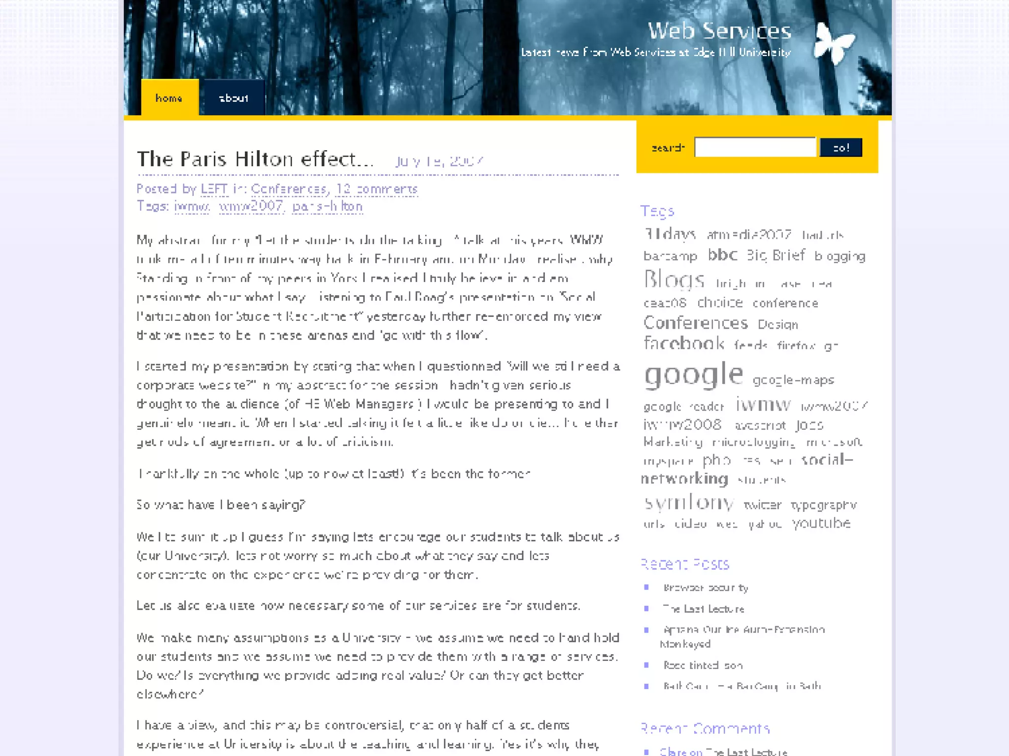 The changing web: trends 