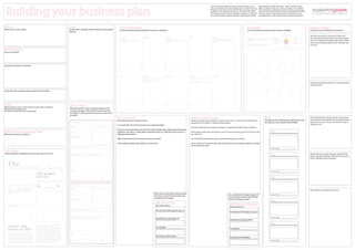 Building your business plan
                                                                                                                                                                                                                                                                                                                                                                                      Use the sheet provided to ‘stick up’ your thinking so your                                                             grand finale on Friday afternoon. There are tools on the
                                                                                                                                                                                                                                                                                                                                                                                      group can build a concrete business plan. It doesn’t have to                                                           table provided to help you with yours ideas. You will find
                                                                                                                                                                                                                                                                                                                                                                                      be perfect, this sheet can be messy. The idea is this sheet                                                            some storyboards, blueprint exercises, newspaper templates,
                                                                                                                                                                                                                                                                                                                                                                                      will help you to pull all your thoughts together. It will help                                                         and ‘eco system’ maps, attach these to this sheet as you
                                                                                                                                                                                                                                                                                                                                                                                      you work towards creating a fantastic presentation for the                                                             complete them, it will work towards a final business plan.




Name                                                                                                                   Logo                                                             Service Blueprint                                                                                                                                                                                                                                                                  Ecosystem                                                                                                         Money matters
What is your service called?                                                                                           Use this space to doodle. Show us what your logo might           Use the template provided and attach here when completed                                                                                                                                                                                                                           Use the template provided and attach when completed                                                               A space for you to think about the pennies
                                                                                                                       look like
                                                                                                                                                                                                                                                                                                                                                                                                                                                                           Our Eco-system                                                                   Website
                                                                                                                                                                                                                                                                                                                                                                                                                                                                                                                                                          www.apple.com
                                                                                                                                                                                                                                                                                                                                                                                                                                                                                                                                                                                             Are there any points or processes where your
                                                                                                                                                                                         How does the user become aware of                                                         How does the user join?                                                                                What happens when they are using it?
                                                                                                                                                                                                                                                                                                                                                                                                                                                                           This template is to help you draft out what              Applications                               People        service needs to spend money (e.g. pay an organ-
                                                                                                                                                                                                                                                                                                                                                                                                                                                                           is involved in your idea. Take Apple for            iphone/ipad applications                    Instore helpers
                                                                                                                                                                                         the service?                                                                              What physical things do they get when                                                                  How are they interacting with the
                                                                                                                                                                                                                                                                                                                                                                                                                                                                           example.
                                                                                                                                                                                                                                                                                                                                                                                                                                                                                                                                                                                             iser to co-ordinate a volunteer team; hire a hall for
                                                                                                                                                                                         What channels make users aware?                                                           they join?                                                                                             service?                                                                                                                                    Software
                                                                                                                                                                                                                                                                                                                                                                                                                                                                                                                                       itunes
                                                                                                                                                                                                                                                                                                                                                                                                                                                                                                                                                                              Places
                                                                                                                                                                                                                                                                                                                                                                                                                                                                                                                                                                            Apple Stores     meet-ups; fund petrol expenses for volunteer driv-
                                                                                                                                                                                                                                                                                                                                                                                                                                                                           How might your idea’s ‘ecosystem’ look?
                                                                                                                                                                                                                                                                                                                                                                                                                                                                           Keep adding to it throughout the day!                                             Product
                                                                                                                                                                                                                                                                                                                                                                                                                                                                                                                                                                                             ers, etc.)?
                                                                                                                                                                                                                                                                                                                                                                                                                                                                                                                                                          (iphone, ipod)



Elevator Pitch
Give us a one liner




Describe your idea in a 100 words




                                                                                                                                                                                                                             What might a premium service offer                                                                              What does the user leave the service
                                                                                                                                                                                                                             the user?                                                                                                       with?
                                                                                                                                                                                                                             How might the user feedback to the                                                                              What touchpoints relate to leaving the
                                                                                                                                                                                                                             service provider?
                                                                                                                                                                                                                                                                                                                                             service positively?                                                                                                                                                                                                                             Can these processes be done in a way that doesn’t
                                                                                                                                                                                                                                                                                                                                                                                                                                                                                                                                                                                             involve money?


If your idea was a character, who would it be? (i.e Dr Who)




Need                                                                                                                   Who is it for?
What issue does it solve? I.e The problem my idea solves is loneliness
My idea makes travelling easier                                                                                        Who will use this? Is it for one type of person or for
(It could be one specific need or many things)                                                                         a variety of people? Either attach the personas from
                                                                                                                       your table, or make up some of your own on the cards
                                                                                                                       provided
                                                                                                                                                                                     We give ALISS                                                                                                                                            Ask the ALISS Engine                                                                                                                                                  Tags                                                                     If not, where/whom will you get the money from
                                                                                                                                                                                     How does it enhance existing services?                                                                                                                   What information does it require to make it work? (eg - we need a list of people who                                                                                  Throughout the workshop keep adding words that                           and what sort of transactions do you foresee being
                                                                                                                         Persona create new characters to test your ideas out.                                                                                                                                                                provide service X within a Y miles of a given point)                                                                                                                  describe your idea using the ‘tag’ template                              involved? (e.g. micro-fee per transaction; regular
                                                                                                                         Use this template to
                                                                                                                                                                                     i.e It would add a list of local resources to a national website.                                                                                                                                                                                                                                                                                                                                       DD; grant, etc.)
                                                                                                                         Name
                                                                                                                                                                                                                                                                                                                                              Does the information you require change on a regular basis? Who would change it?
                                                                                                                                                                                     Does your service generate resources? If so what are they? (eg it might bring information
What is the goal of your idea?                                                                                           Age
                                                                                                                                                                     draw me         together in one place, it might gather information that isn’t collected at the moment, it                                                                Does anyone collect that information now? If so how would you get it? If not how could                                                                                       Tag
                                                                                                                                                                                                                                                                                                                                                                                                                                                                                                                           A word that describes your idea (write clearly and big)
What do you want it to achieve?                                                                                                                                                      might generate posters)                                                                                                                                  you collect it?
                                                                                                                         What do I do?                                in here        Who could make use of the resources that you provide?                                                                                                    How could the ALISS Engine help you provide information to others?

                                                                                                                                                                                     How would the Engine help people to access them?                                                                                                         How could the ALISS engine help ,what kind of services are needed to support your idea?
                                                                                                                                                                                                                                                                                                                                              Do we need new ones?
                                                                                                                         Personality: 5 words that describe me
                                                                                                                                                                                                                                                                                                                                                                                                                                                                                                                            our idea is called:

Our Vision
What would the newspapers say about your idea in 15 years?                                                               My story: Background/family/information about my life                                                                                                                                                                                                                                                                                                                                             Tag
                                                                                                                                                                                                                                                                                                                                                                                                                                                                                                                           A word that describes your idea (write clearly and big)
                                                                                                                                                                                                                                                                                                                                                                                                                                                                                                                                                                                             What other ways could money be raised for this
                                                                                                                                                                                                                                                                                                                                                                                                                                                                                                                                                                                             project (eg Age Unlimited, other social innovation
                                                                                                                                                                                                                                                                                                                                                                                                                                                                                                                                                                                             funds, voluntary sector funding)?


   The insert title          distributed in the United Kingdom                       Thursday 11th February, 2025




    Insert title here                                           The project                                              “     insert something this
                                                                                                                               person is likely to say
                                                                                                                                                                                                                                                                                                                                                                                                                                                                                                                            our idea is called:



                                                                has cut                                                                                                                                                                                                                                                                                                                                                                                                                                                    Tag
                                                                _____________                                                                                                    ”                                                                                                                                                                                                                                                                                                                                         A word that describes your idea (write clearly and big)



    Fifteen years ago today, a small group of people
    created ___________________________________
    _________________at a supporting pipes workshop
                                                                by _______ %                                             Persona create new characters to test your ideas out.
                                                                                                                         Use this template to

    to change the way people live with long term                                                                         Name
                                                                                                                                                                                                                                                                                                                                                                                                                                                                                                                                                                                             How would you market your service?
    conditions. In the 15 years it has been running it
    has managed to achieve;
                                                                                                                                                                                                                                               When you are clear about what your idea
    1.
                                                                                                                         Age
                                                                                                                                                                     draw me                                                                   will create, use the ‘We give ALISS’ cards
                                                                                                                                                                                                                                                                                                                                                                                                                    How could the ALISS engine support it?
                                                                                                                                                                                                                                                                                                                                                                                                                    Use the prompt cards to ask the ALISS
                                                                                                                                                                                                                                                                                                                                                                                                                                                                                                                            our idea is called:

                                                                                                                                                                                                                                               to feed it into the engine
    2.
                                                                                                                         What do I do?                                in here                                                                                                                                                                                                                                       engine for things you need
                                                                                                                                                                                                                                                                                                                                                                                                                                                                                                                           Tag
                                                                                                                                                                                                                                                   We give ALISS
    3.                                                                                                                                                                                                                                                                                                                                                                                                                                                                                                                     A word that describes your idea (write clearly and big)

                                                                                                                                                                                                                                                                                                                                                                                                                       Ask the ALISS Engine
                                                                       draw here
    In an interview last week, the Prime Minister shared
    his thoughts on the project
                                                                                                                                                                                                                                                  Our team name is...
                                                                                                                                                                                                                                                                                                                                                                                                                      Our team name is...

    “                                                                                                                    Personality: 5 words that describe me
                                                                                                                                                                                                                                                  We need the ALISS engine to give us
                                                                                                                                                                                                                                                                                                                                                                                                                      We need the ALISS engine to give us

                                                                                                                         My story: Background/family/information about my life
                                                    ”
                                                                                                                                                                                                                                                                                                                                                                                                                                                                                                                            our idea is called:
                                                                                                                                                                                                                                                  We prefer to communicate by
                                                                                                                                                                                                                                                  i.e web, conversation, phone call, mobile application, post                                                                                                         We prefer to communicate by
                                                                                                                                                                                                                                                                                                                                                                                                                      i.e web, conversation, phone call, mobile application, post


                                                                                                                                                                                                                                                                                                                                                                                                                                                                                                                           Tag
    Science and                                               as much as scientific progress is highly dependent
                                                              on financial support and, in modern times, on
                                                                                                                                                                                                                                                  For example
                                                                                                                                                                                                                                                                                                                                                                                                                                                                                                                           A word that describes your idea (write clearly and big)


    society in 2025                                           general societal support, it is appropriate to discuss
                                                              the interaction of science and society. Using the
                                                              United States as an example, some of the topics
                                                                                                                                                                                                                                                  i.e text data, spreadsheet, images, handwriting, people, posters, conversation, url, rss                                                                            For example
                                                                                                                                                                                                                                                                                                                                                                                                                      i.e text data, spreadsheet, images, handwriting, people, posters, conversation, url, rss




                                                                                                                         “ insert something this
    The role of science and technology in future design       to be discussed are the views of public officials
    will be discussed from the perspective of someone         who influence the distribution of research funds,
    who has lived all his life in the United States and       the response of funding agencies and the views of                                                                                                                                   Remember to think about
                                                              scientists. Finally, we shall look at the co-evolution                                                                                                                                                                                                                                                                                                  Remember to think about
                                                                                                                           person is likely to say
    whose scientific experience has spanned the years                                                                                                                                                                                             i.e geographically tagged, time it was posted, specific to certain area, time it happens

    since the late 1930s. It is likely that the reader will   of science and society and attempt to draw some                                                                                                                                                                                                                                                                                                         i.e geographically tagged, time it was posted, specific to certain area, time it happens




                                                                                                                                             ”
    find in my discussion characteristics that apply to       conclusions concerning their related future and the                                                                                                                                                                                                                                                                                                                                                                                                           our idea is called:
    many developed countries and developing ones. In          implications for the future of technology.
 