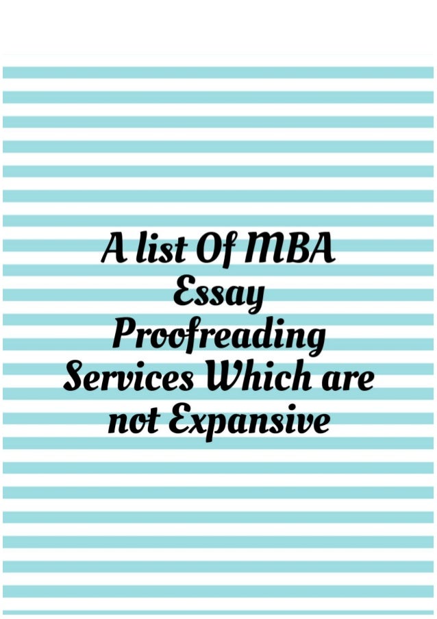 Essay proofreading services