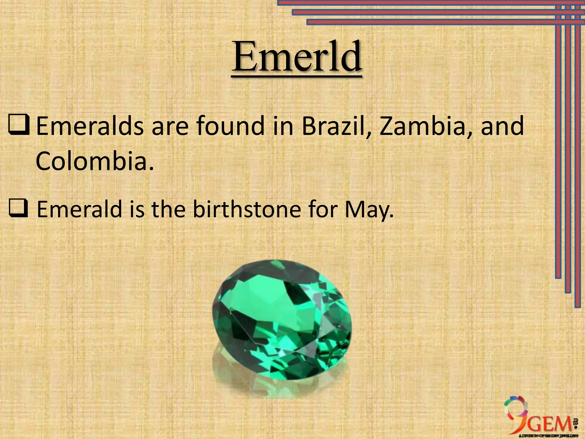 A List Of Precious And Semi Precious Gemstones | PPTX