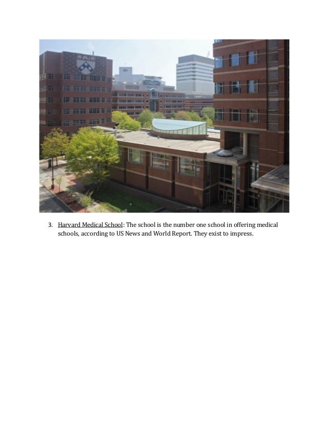 A list of the best 50 medical schools in the world