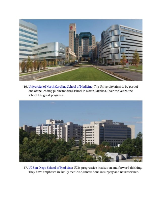 A list of the best 50 medical schools in the world