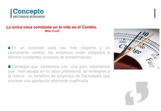 La única cosa constante en la vida es el Cambio.
                    Mike Croall
 