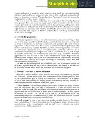 A Literature Review Of Security Threats To Wireless Networks | PDF