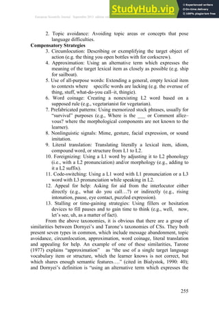 A LITERATURE REVIEW ON COMMUNICATION STRATEGIES IN LANGUAGE LEARNING | PDF