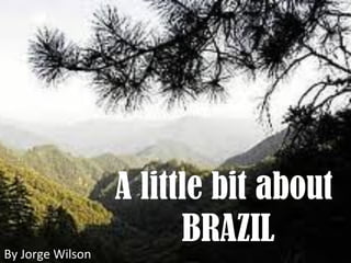 By Jorge Wilson

A little bit about
BRAZIL

 