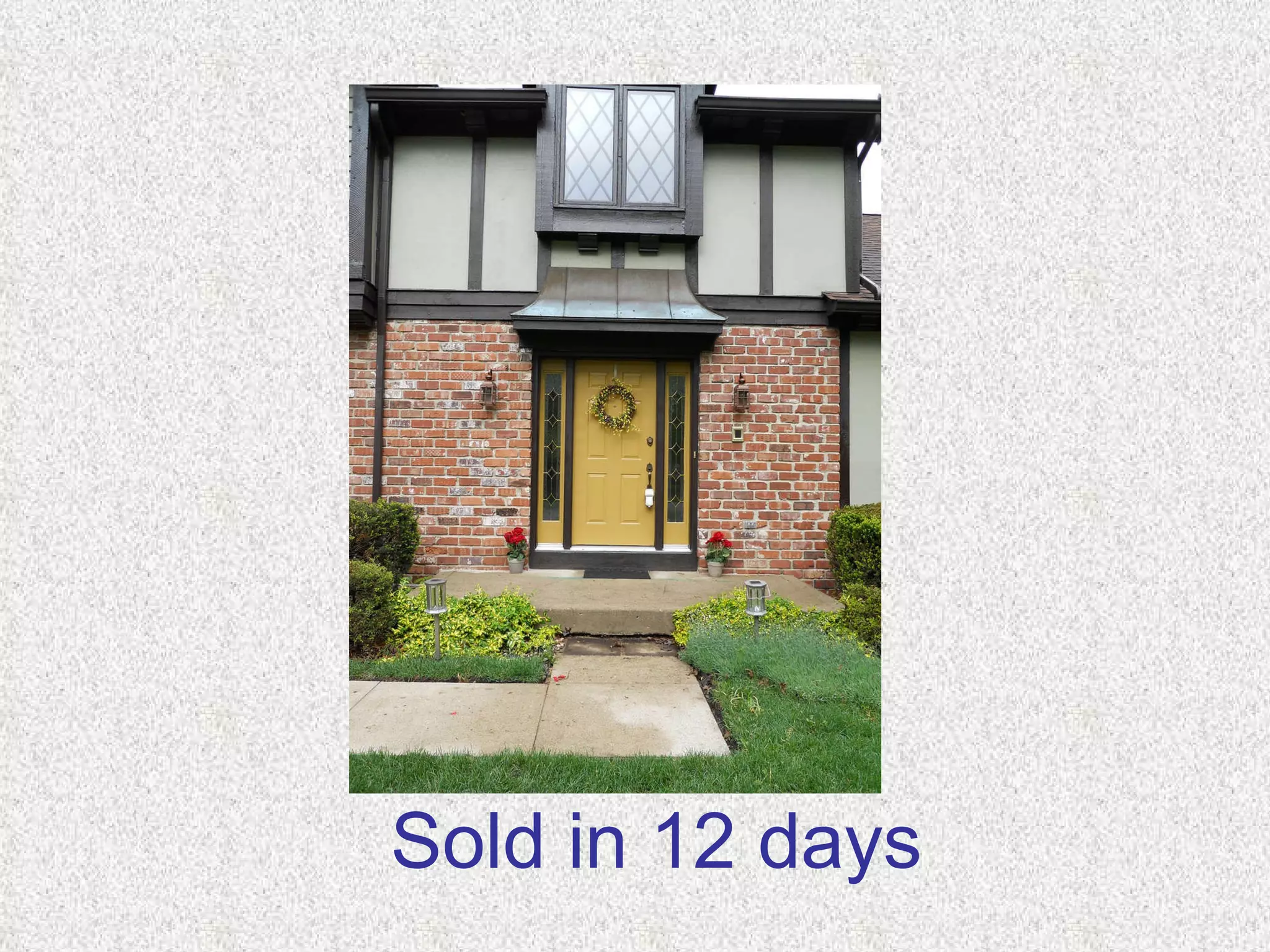Sold in 12 days 