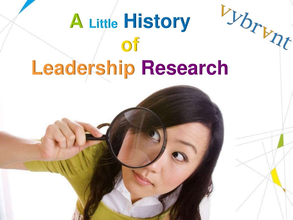 history of leadership research