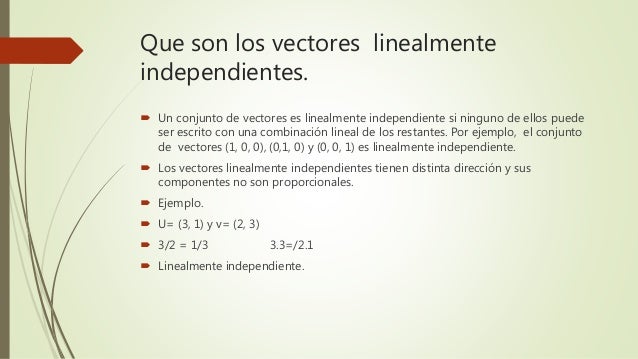 VECTORES.