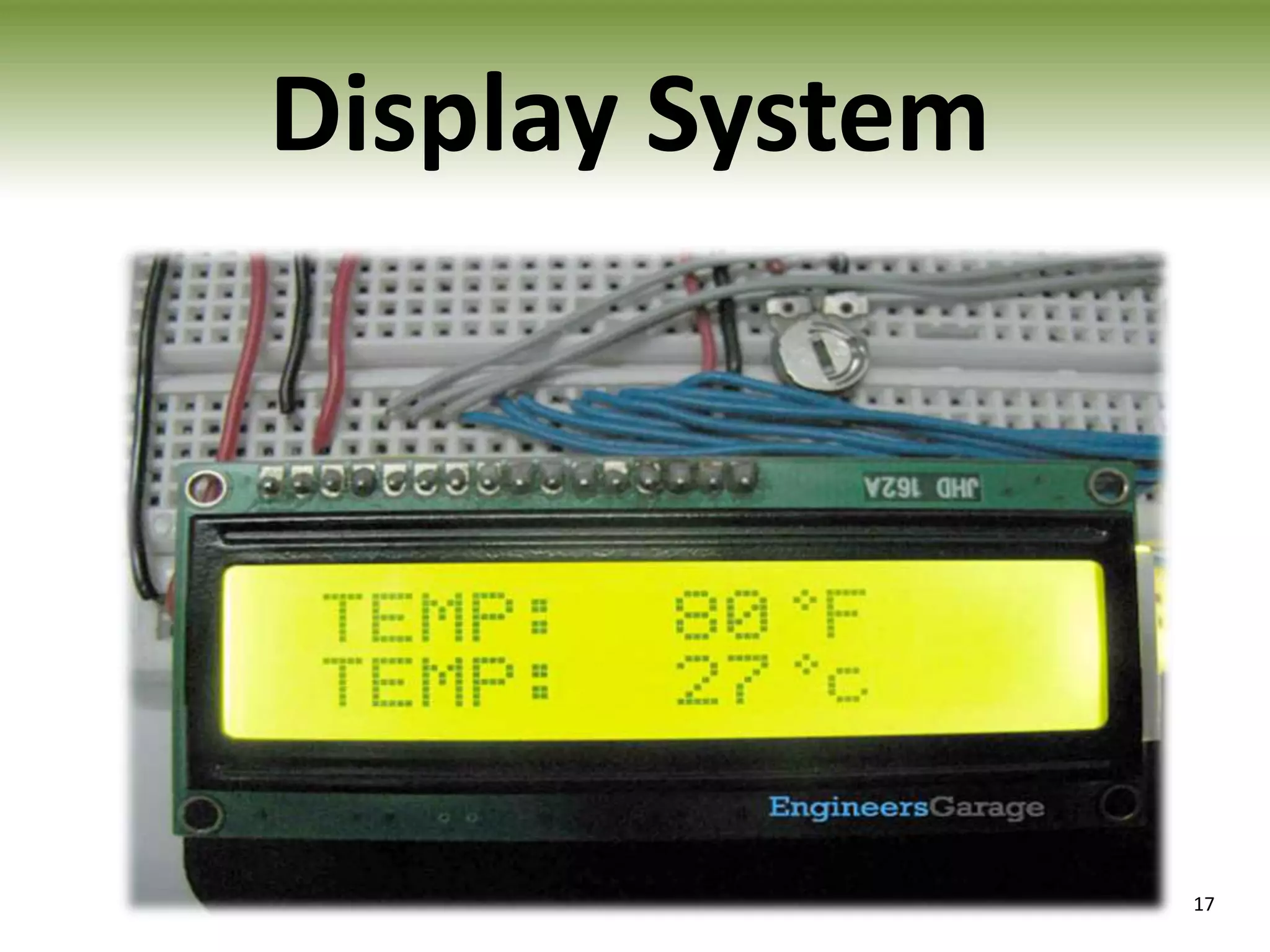 Display System

17

 