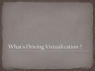TrainingSo What is Virtualization?